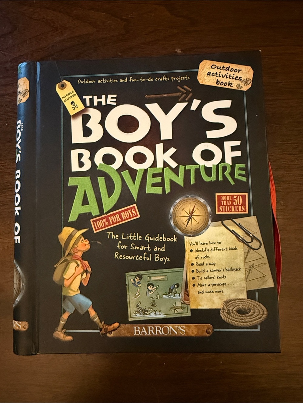 📚 3/$20 📚The Boy’s Book of Adventure Hardcover Barron’s Activities Crafts EUC
